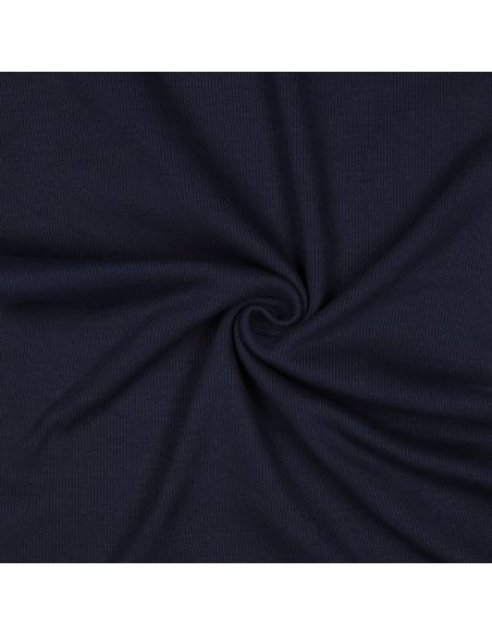 Tejido de punto acanalado - Azul marino