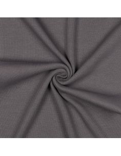 Tejido de punto acanalado - Gris oscuro