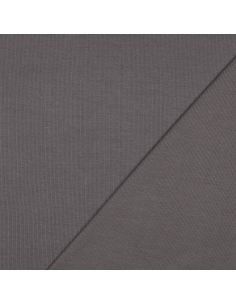Tejido de punto acanalado - Gris oscuro 2