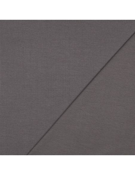 Tejido de punto acanalado - Gris oscuro