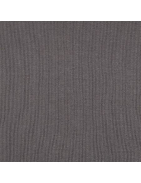 Tejido de punto acanalado - Gris oscuro