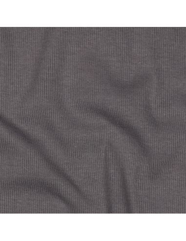 Tejido de punto acanalado - Gris oscuro