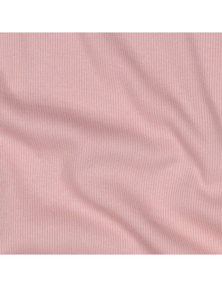 Tejido de punto acanalado - Blush