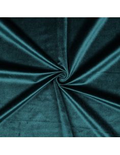Tejido de terciopelo de lujo para muebles - Azul petróleo