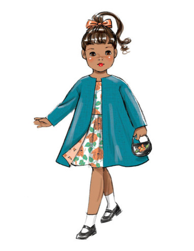 Patrón de ropa para muñeca - Butterick 6606