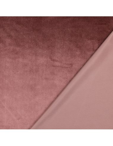 Tela de terciopelo de lujo para muebles - Rosa viejo