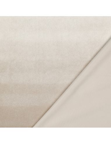 Tejido de terciopelo de lujo para muebles - Champán