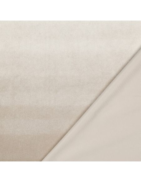 Tejido de terciopelo de lujo para muebles - Champán