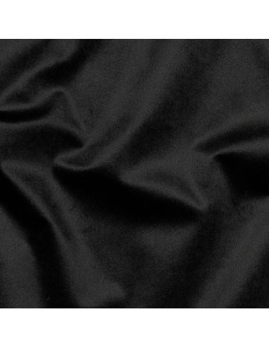 Tejido de terciopelo de lujo para muebles - Negro