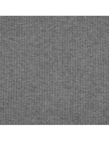 Tejido de punto acanalado lurex - Gris plateado