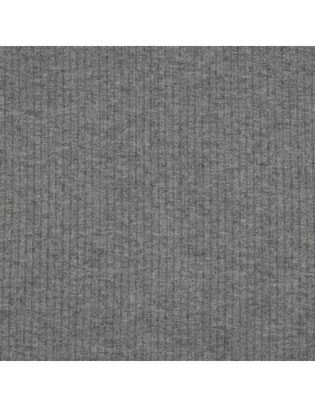 Tejido de punto acanalado lurex - Gris plateado