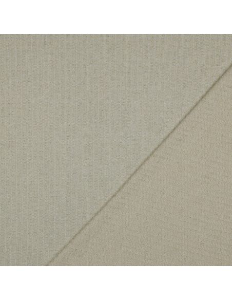 Tejido de punto acanalado lurex - Crudo dorado