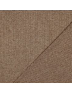 Tejido de punto acanalado lurex - Beige dorado 2