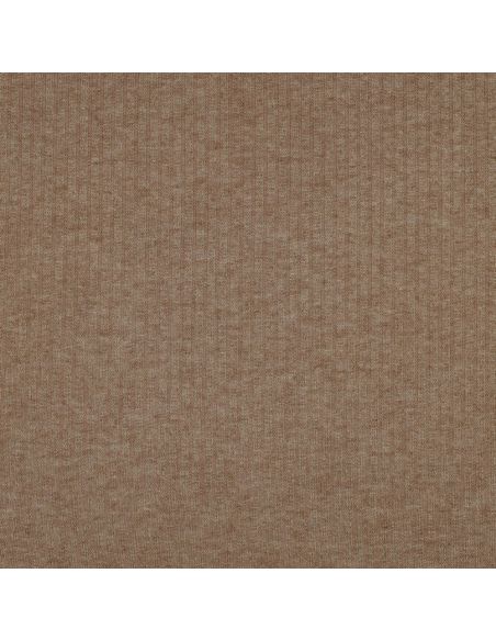 Tejido de punto acanalado lurex - Beige dorado