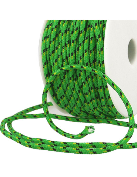 Cordón multicolor deportivo - Verde, negro y amarillo