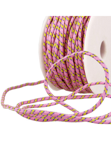 Cordón multicolor deportivo - Rosa, amarillo y violeta