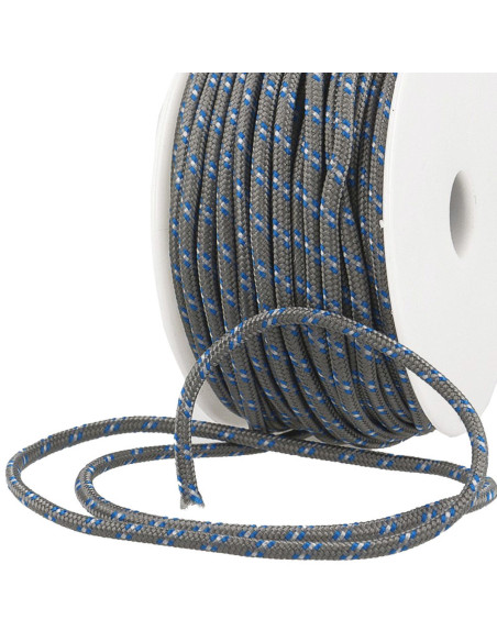 Cordón multicolor deportivo - Gris, azul y blanco