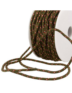 Cordón multicolor deportivo - Caqui, rojo y blanco
