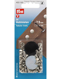 Juego de 20 remaches tubulares con herramienta de perforación de 3-4 mm