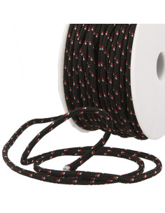 Cordón multicolor deportivo - Negro, rojo y blanco