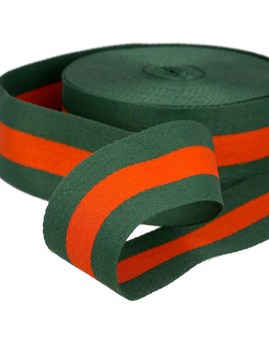 Galones de 40 mm - Verde y rojo