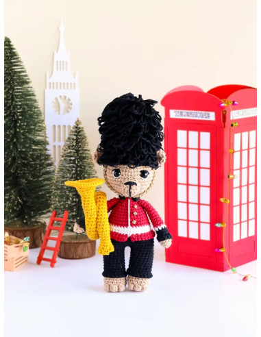 Libro de muñecas y amigurumis de Navidad al estilo británico