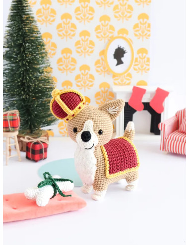 Libro de muñecas y amigurumis de Navidad al estilo británico