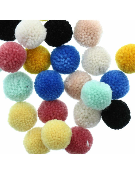Set de 24 pompones de lana - Naturaleza