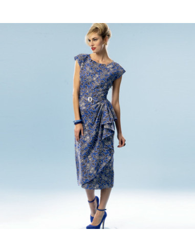 Patrón de vestido y cinturón - Butterick 5880