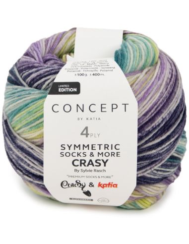Laine à chaussettes Symmetric Socks & More Crazy Katia