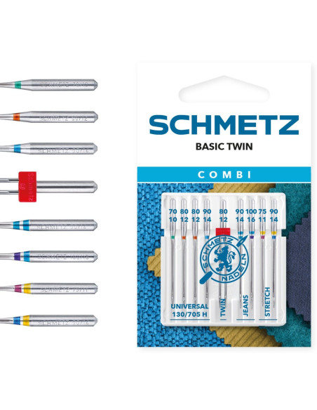 Agujas surtido Combi Basic Twin Schmetz