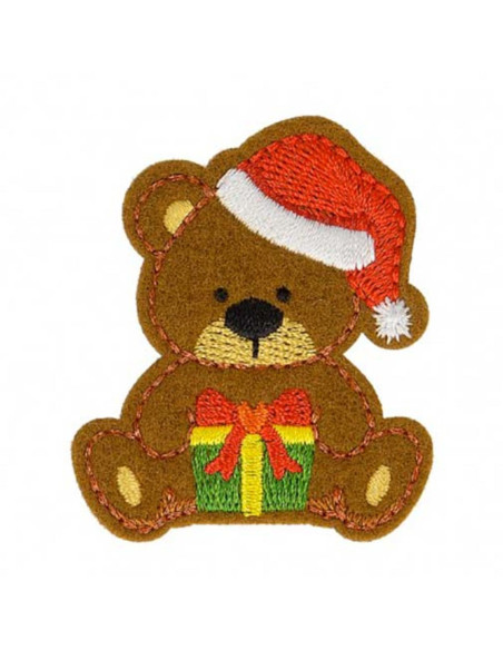 Parche termoadhesivo de Navidad - Osito