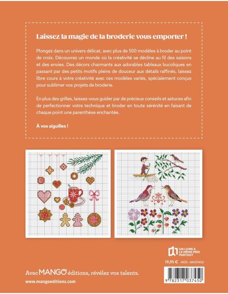 Libro de bordado encantado - 500 modelos para bordar