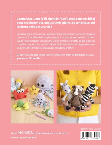 Libro de amigurumis en hilo de chenilla
