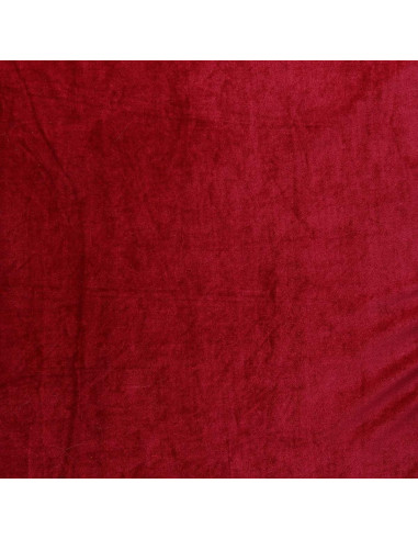 Tejido de terciopelo elástico - Rojo