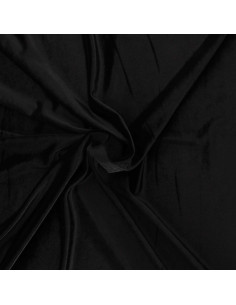Tejido de terciopelo elástico - Negro