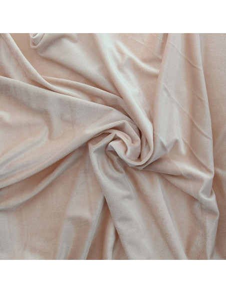 Tejido de terciopelo elástico - Rosa empolvado
