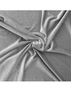 Tejido de terciopelo elástico - Plata