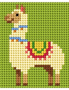 Kit de lienzo para niños - Pequeño lama