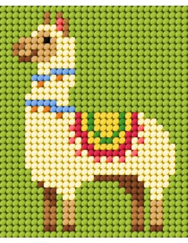 Kit de lienzo para niños - Pequeño lama