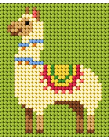 Kit de lienzo para niños - Pequeño lama
