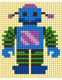 Kit de lienzo para niños - Pequeño robot