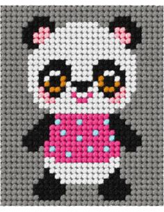 Kit de lienzo para niños - Mi amiga panda