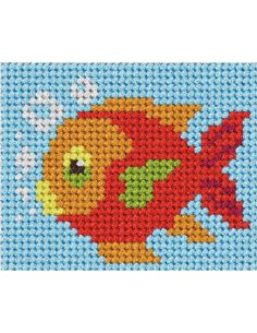 Kit de lienzo para niños - El pez rojo