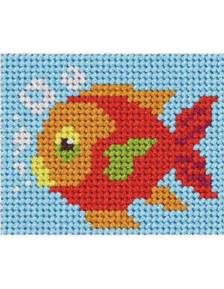 Kit de lienzo para niños - El pez rojo
