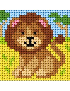 Kit de lienzo para niños - El león