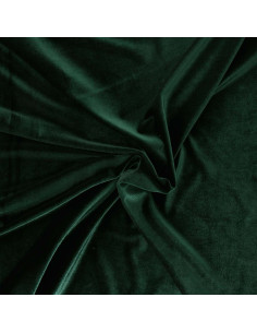 Tejido de terciopelo elástico - Verde abeto