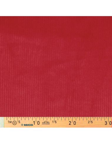Tejido de pana de algodón - Rojo