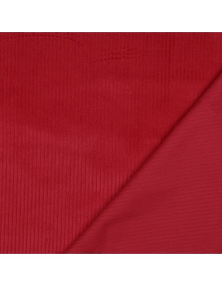 Tejido de pana de algodón - Rojo