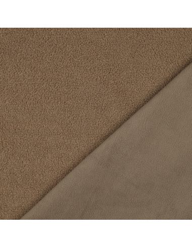 Tejido polar Teddy de doble cara - Mocha